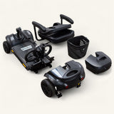 The Errand Pro - Full Suspension Long Range Easy Split Boot Scooter with High Ground Clearance