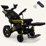 The Ultra Comfort Elite - Reclinng, Long-Range, Airline Friendly Folding Power Wheelchair with Bluetooth Remote & Raised Leg Platform