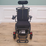 CLEARANCE  The Ultra Comfort Elite - Reclining, Long-Range, Airline Friendly Folding Power Wheelchair with Bluetooth Remote & Raised Leg Platform - CLEARANCE-2276