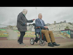 The Glide - Uplivin Folding Rollator and Wheelchair
