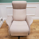 CLEARANCE The Astral - 360 Swivel Dual Motor Riser Recliner with Heat & Massage - Stone - CLEARANCE-2220